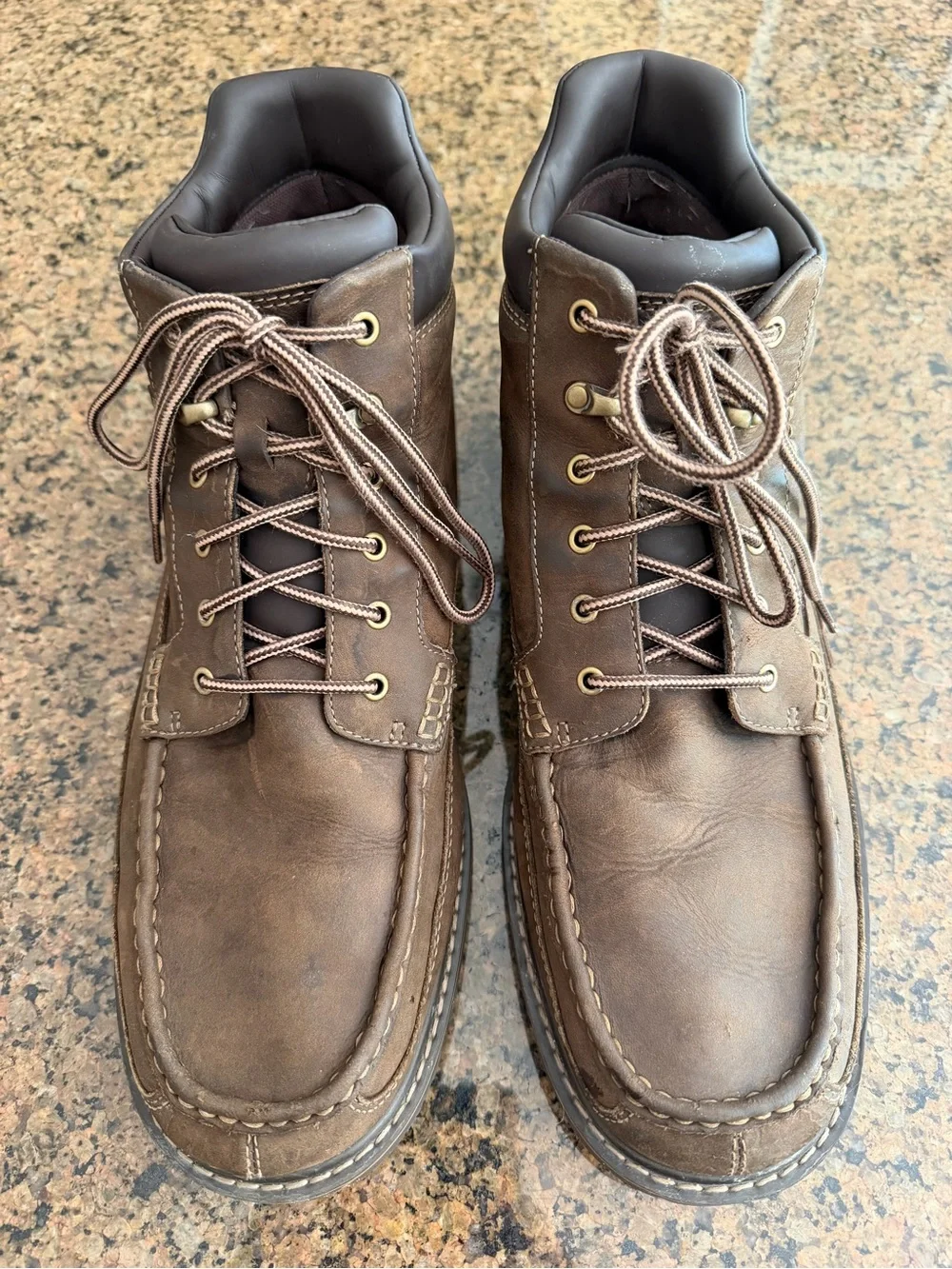 Rockport Rugged & Waterproof Men's Brown Leather Lace-Up Casual Boots